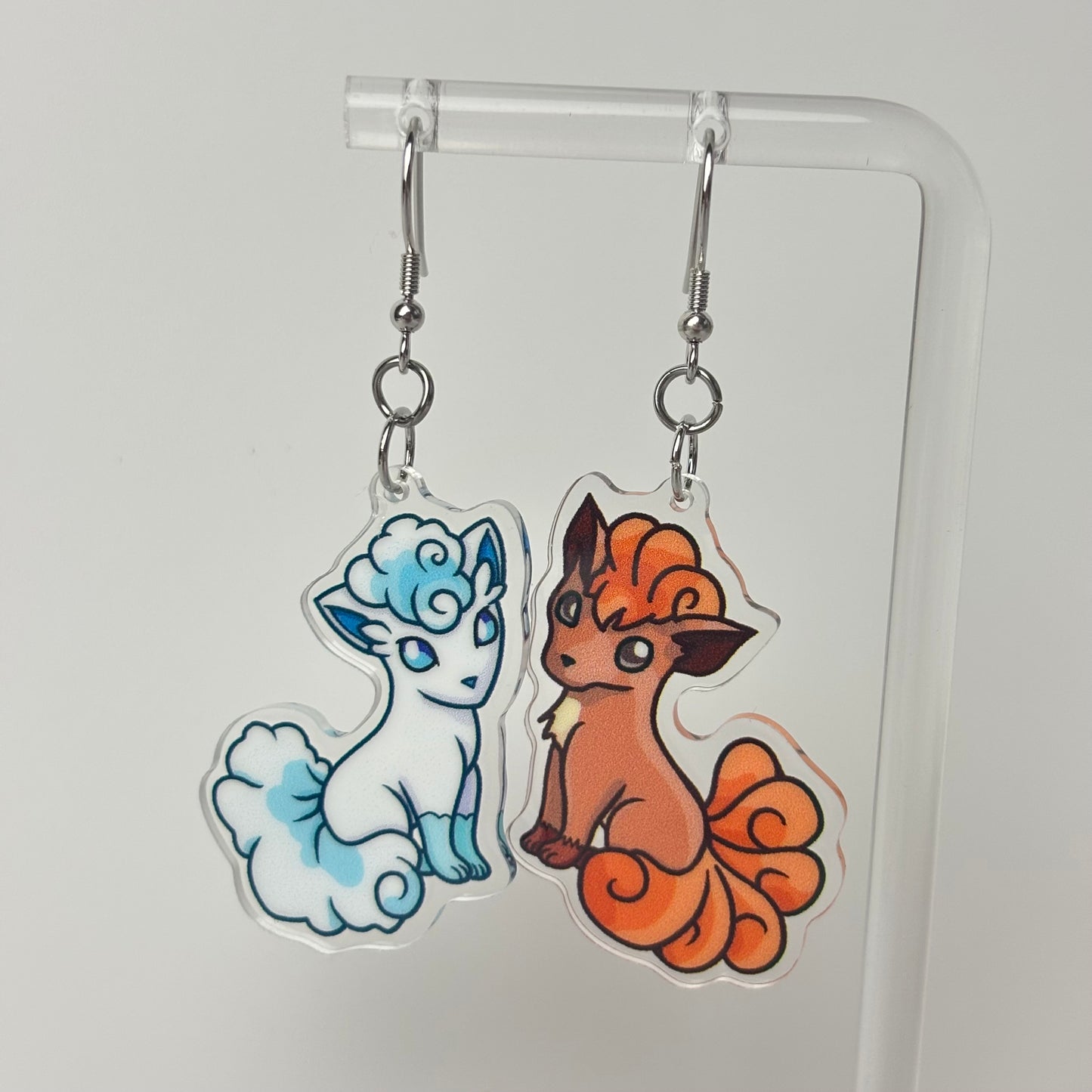 Fire and Ice Fox Earrings