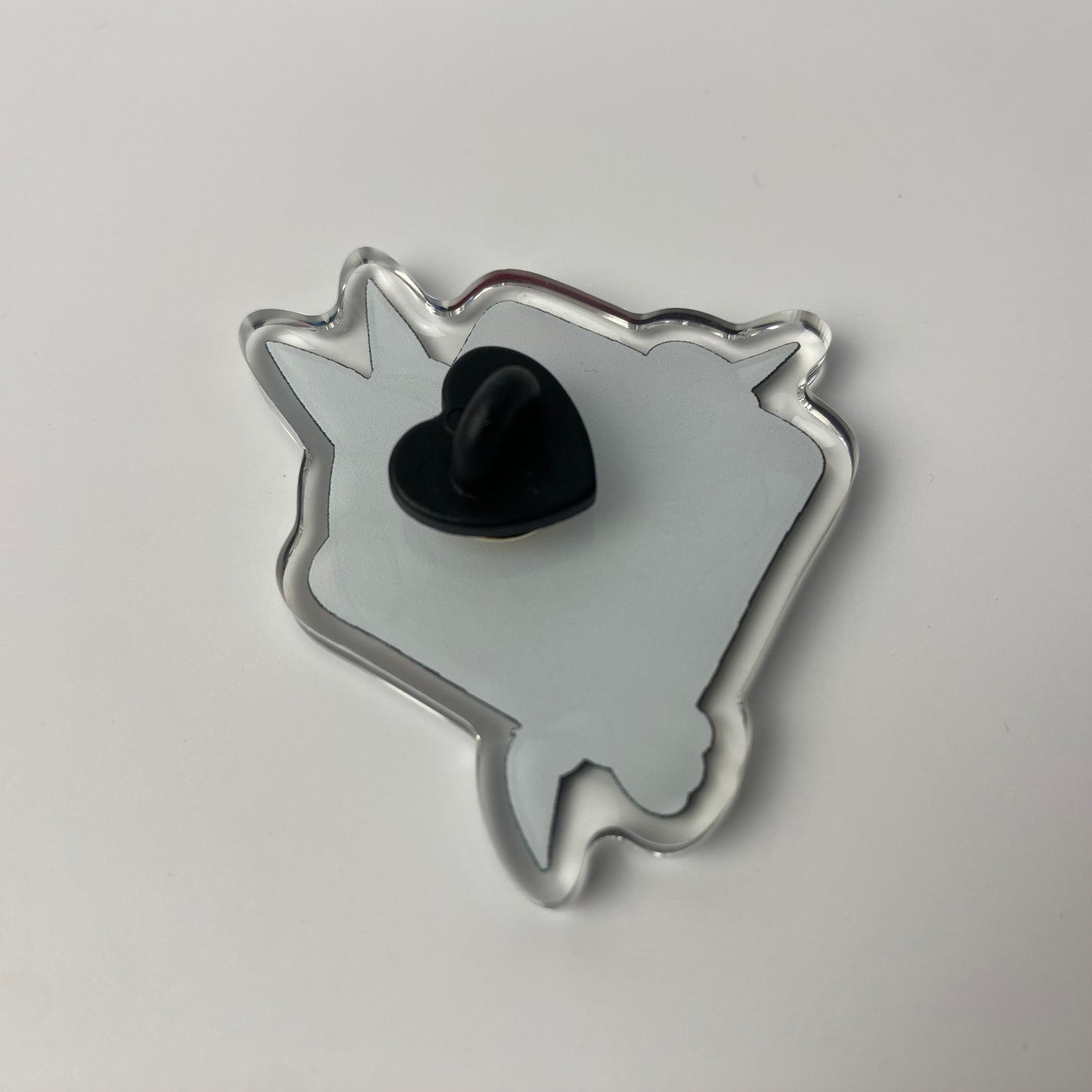 Fighting Dog Acrylic Pin