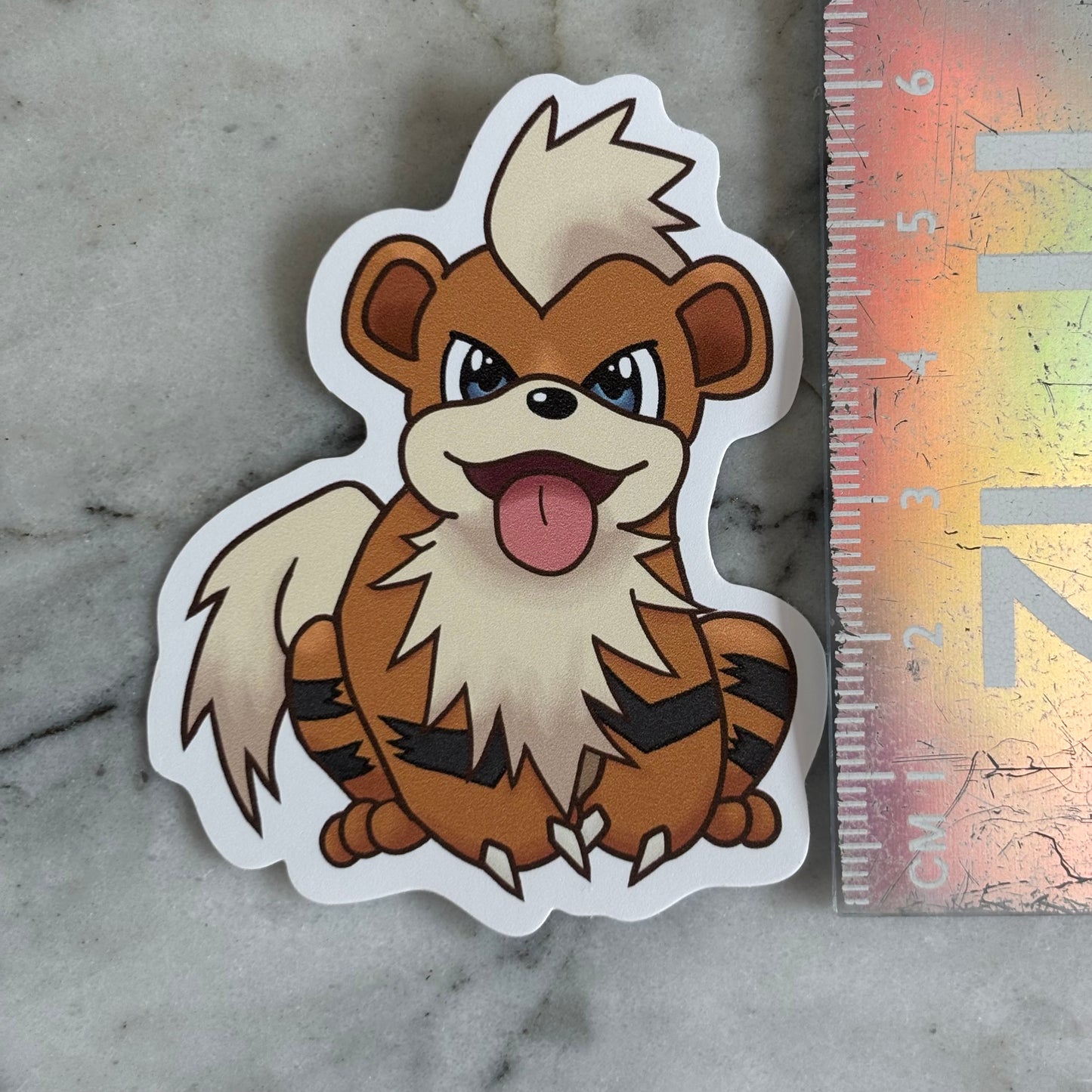 Fire Puppy Vinyl Sticker