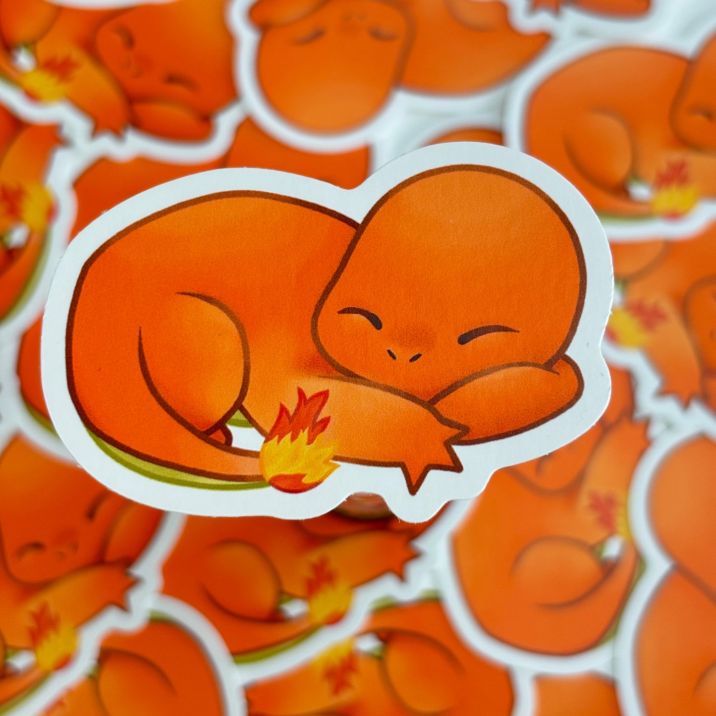 Sleepy Fire Starter Vinyl Sticker