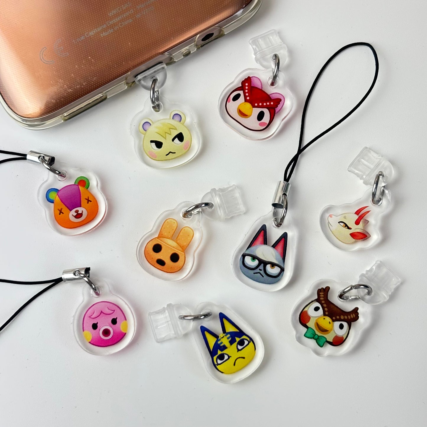 Cat Villager Phone Charms