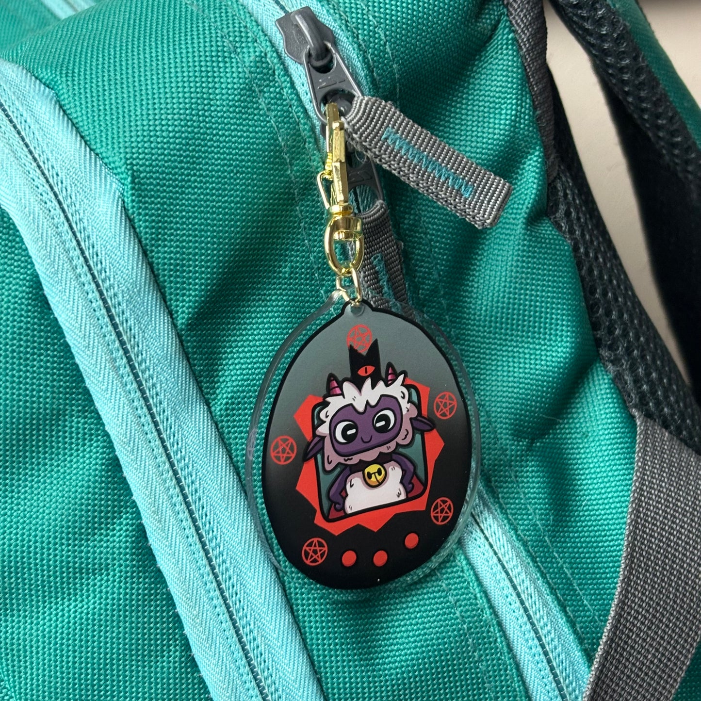 Lamb Tamagotchi Acrylic Charm Keychain