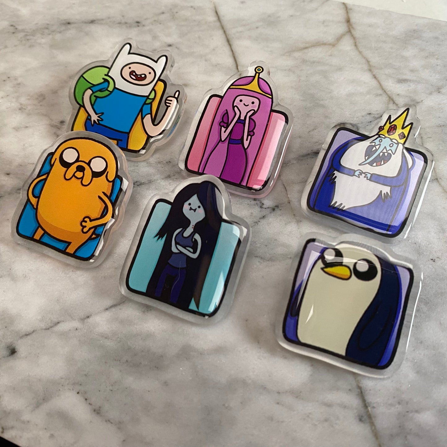 Princess Bubblegum and Marceline Acrylic Pins