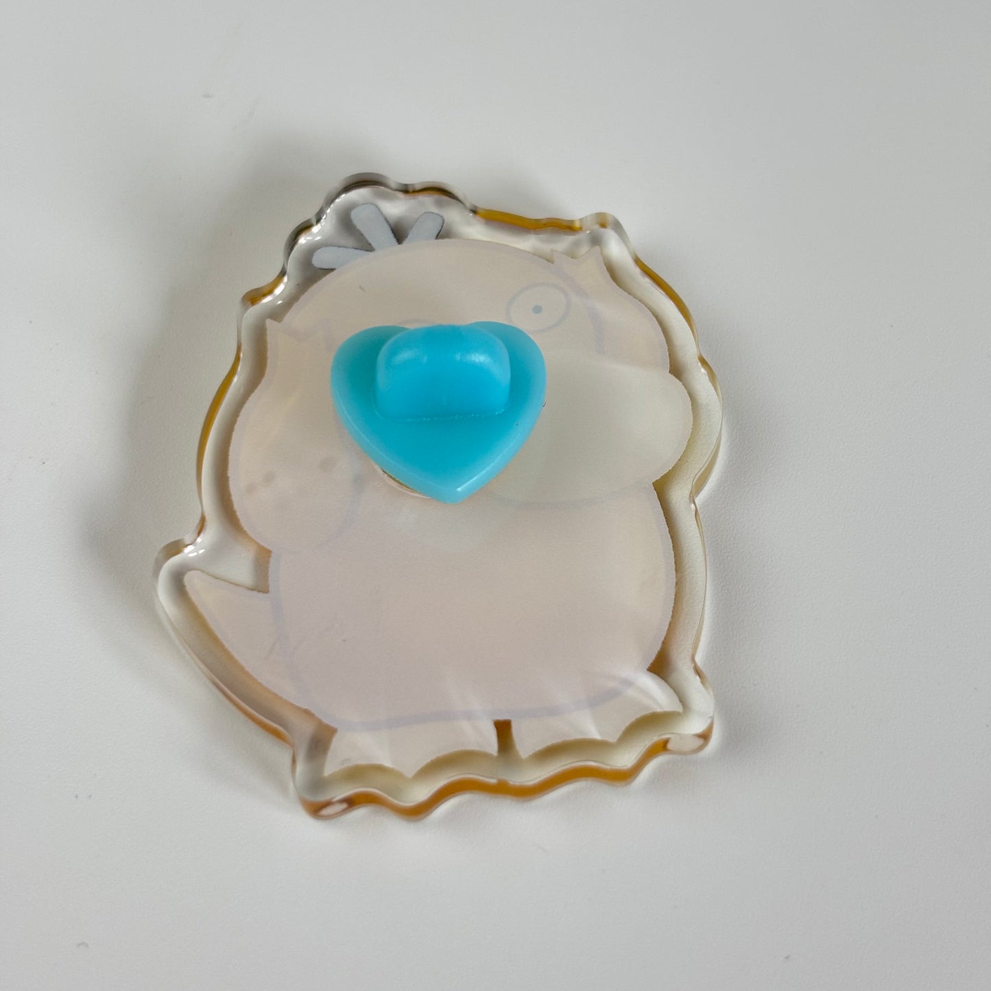 Confused Duck Acrylic Pin
