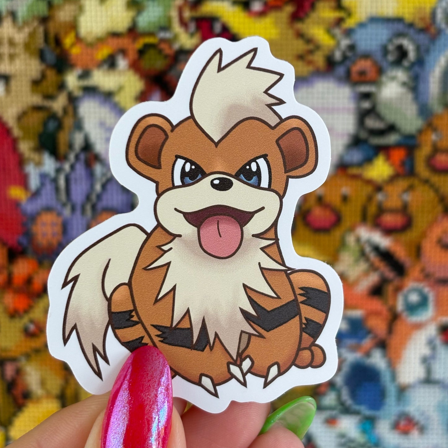 Fire Puppy Vinyl Sticker