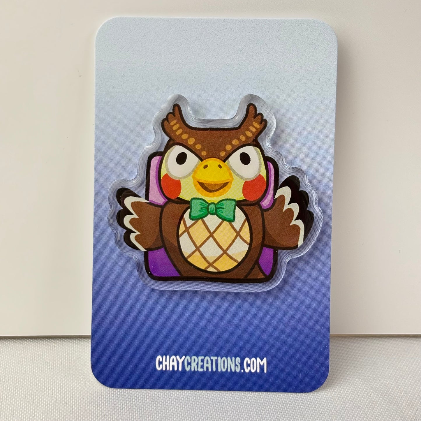 Owl Villager Acrylic Pins