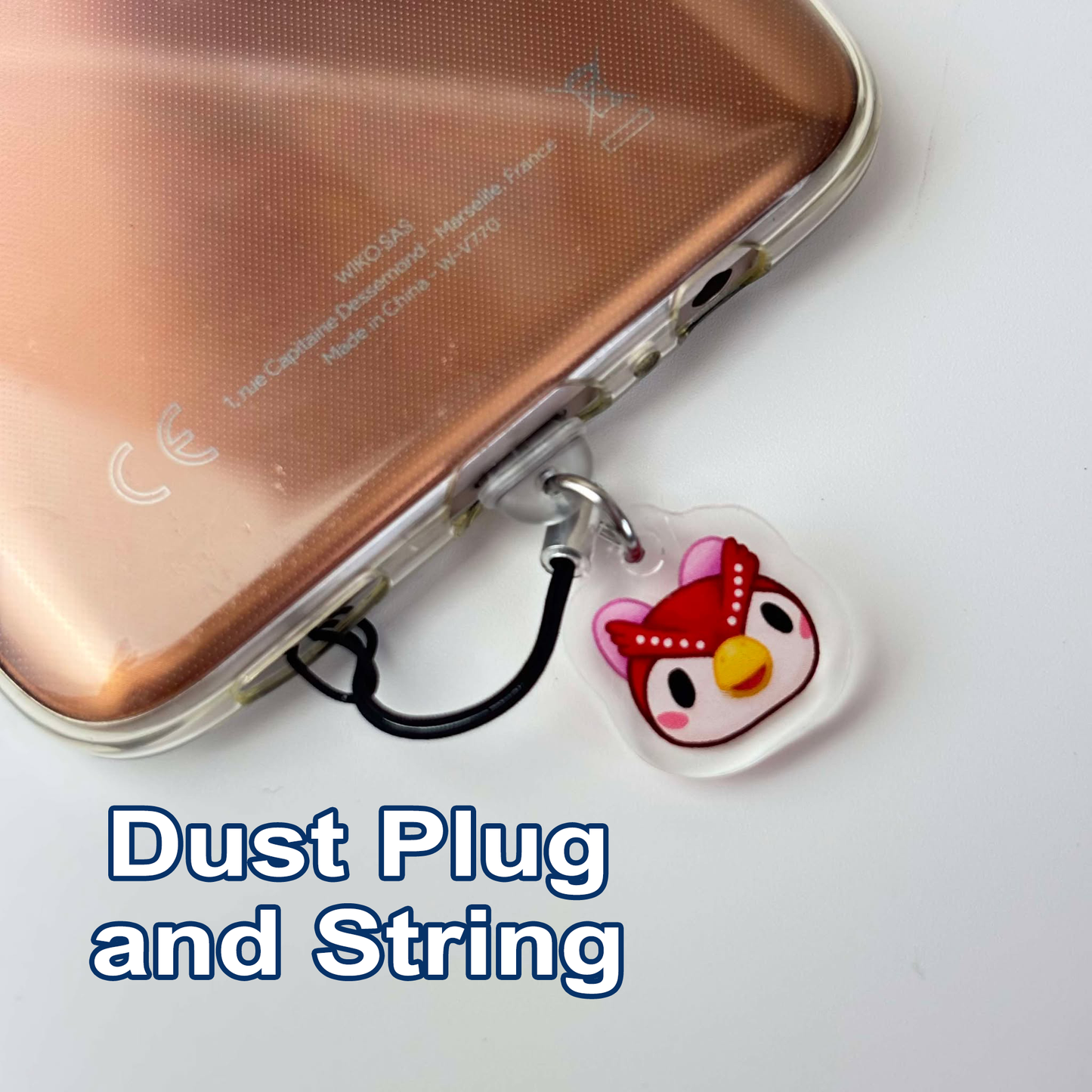 Grub Acrylic Phone Charms