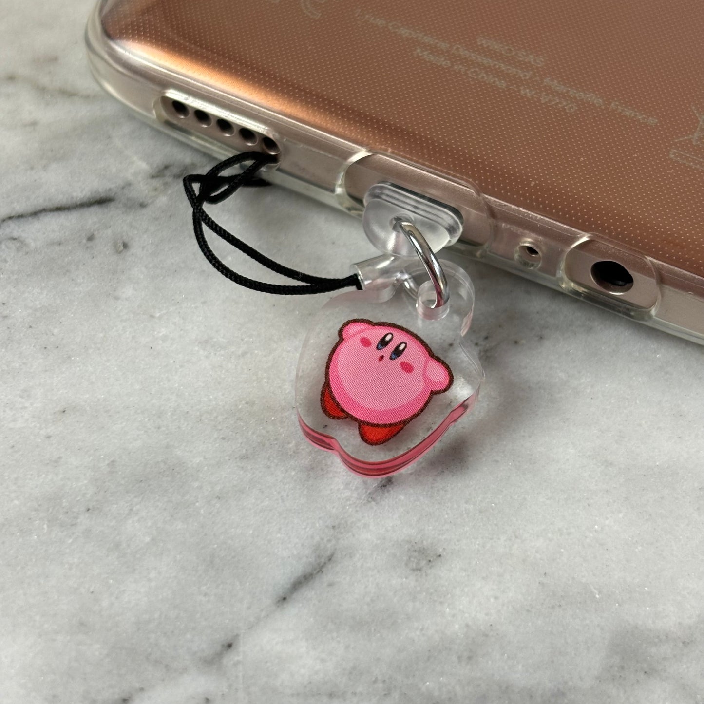 Pink Blob Acrylic Phone Charms