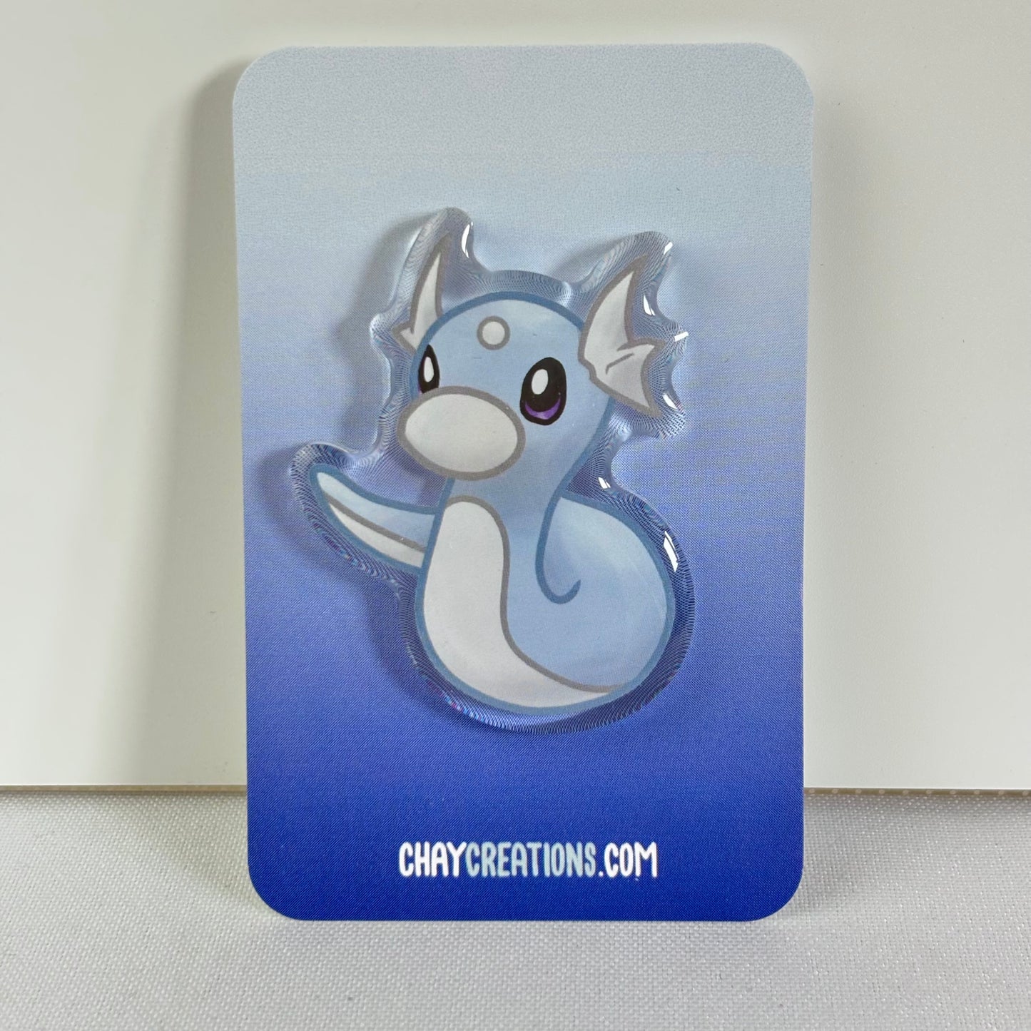 Wiggly Dragon Acrylic Pin