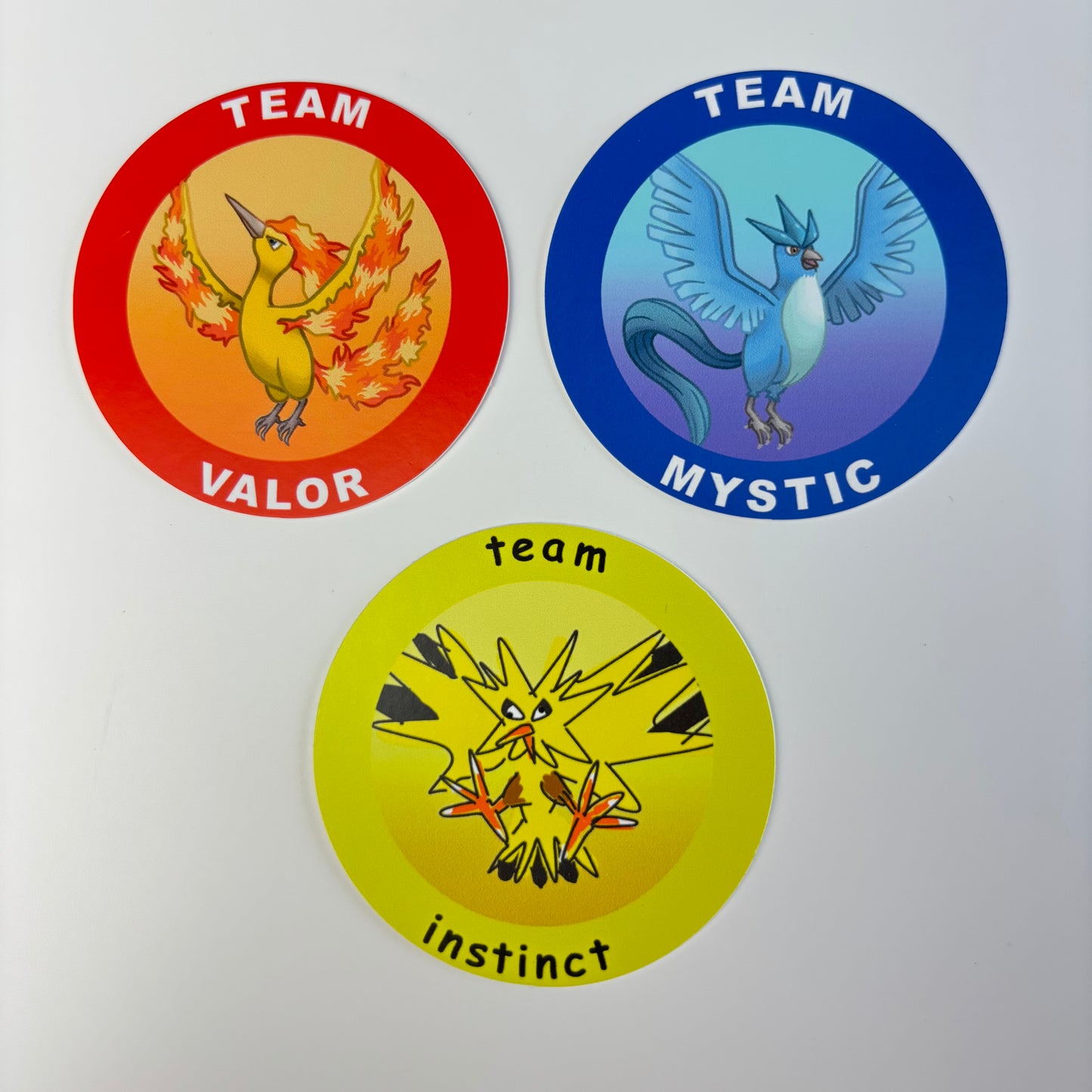 Go Team Round Vinyl Sticker