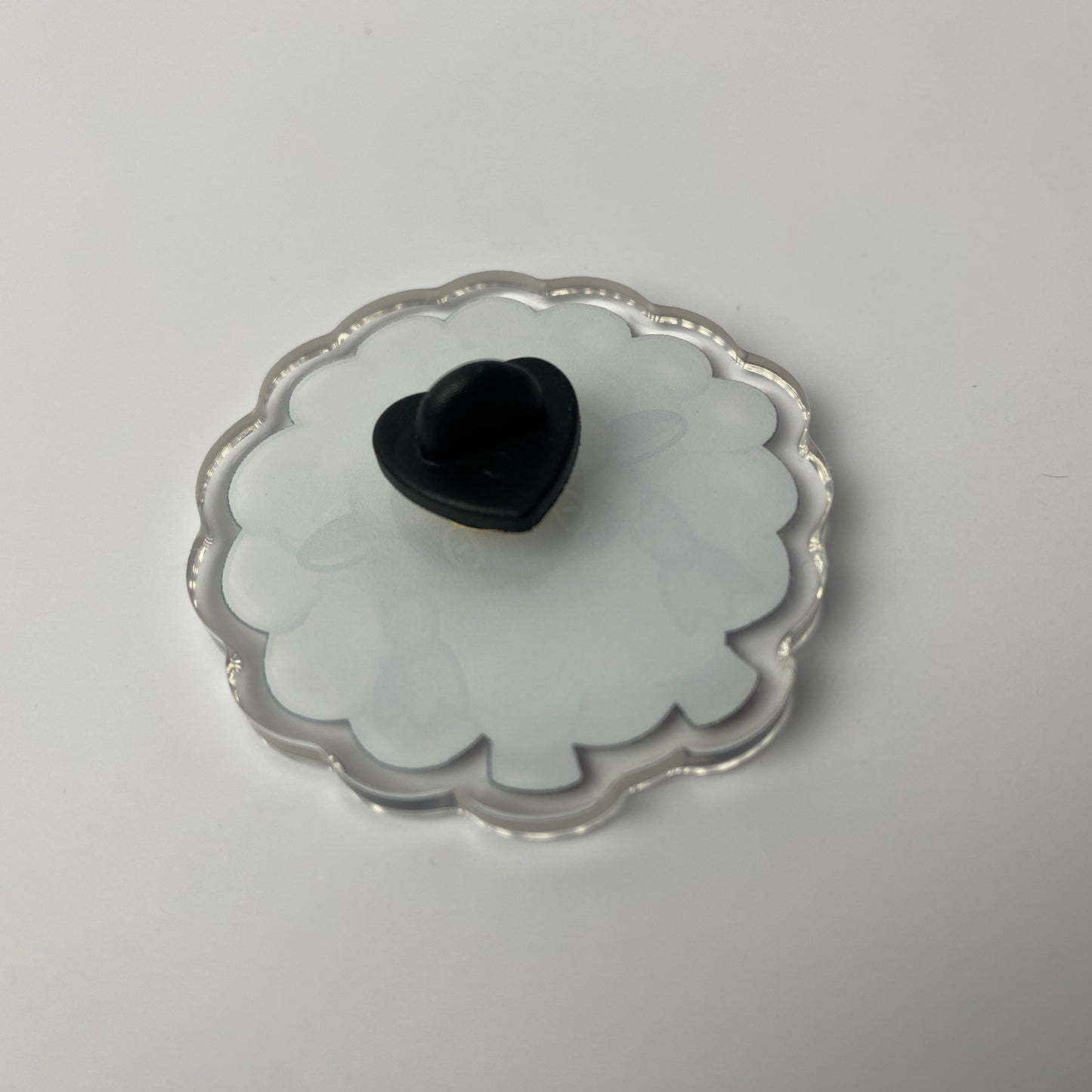 Round Sheep Acrylic Pin