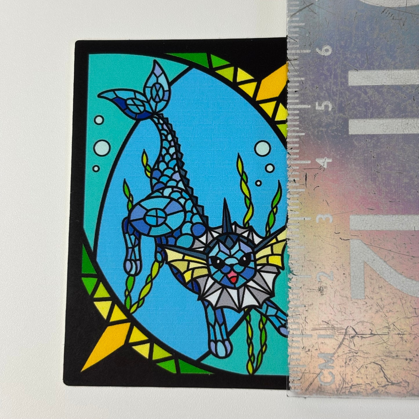 Water Evolution Stained Glass Vinyl Sticker