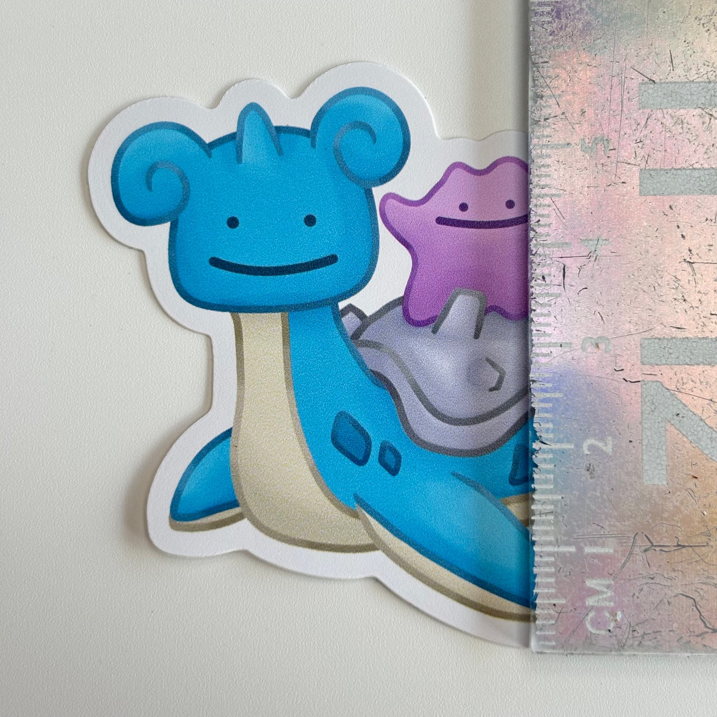 Turtle Transforming Blob Vinyl Sticker