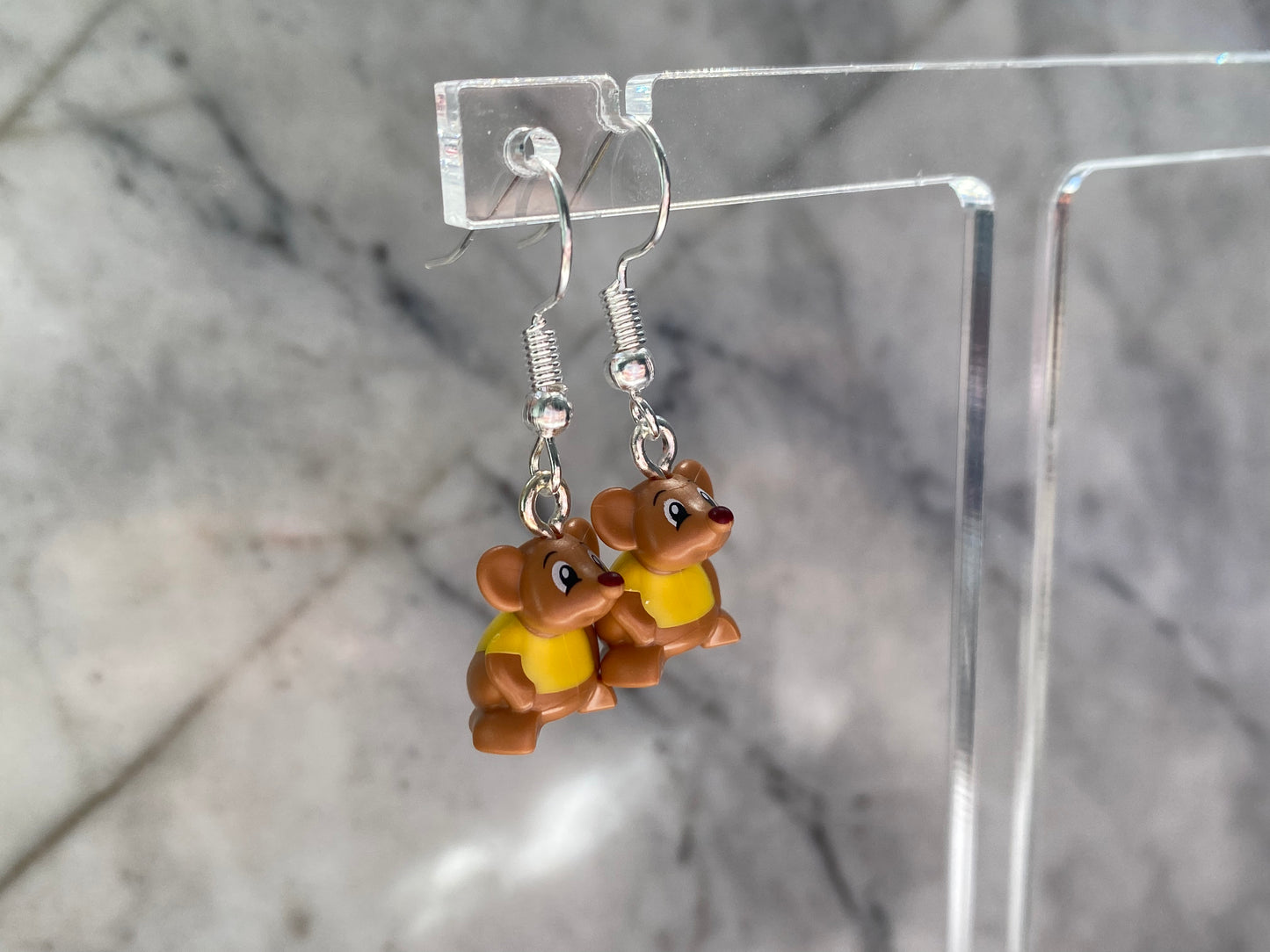 Gus the Mouse Drop Earrings