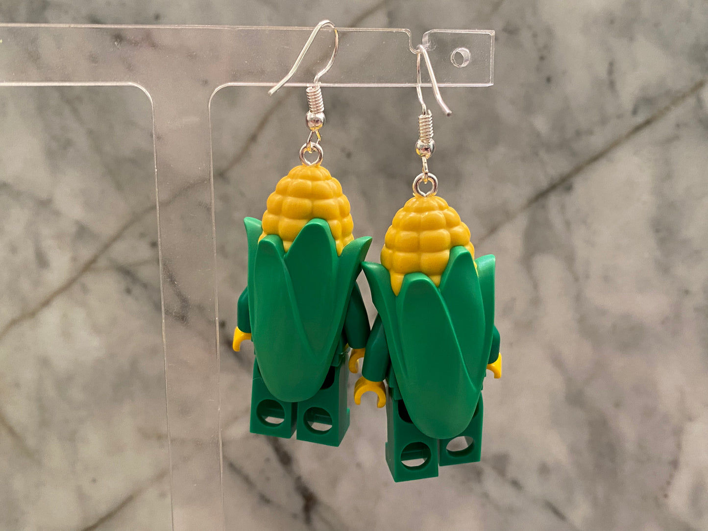 Corn Figure Drop Earrings