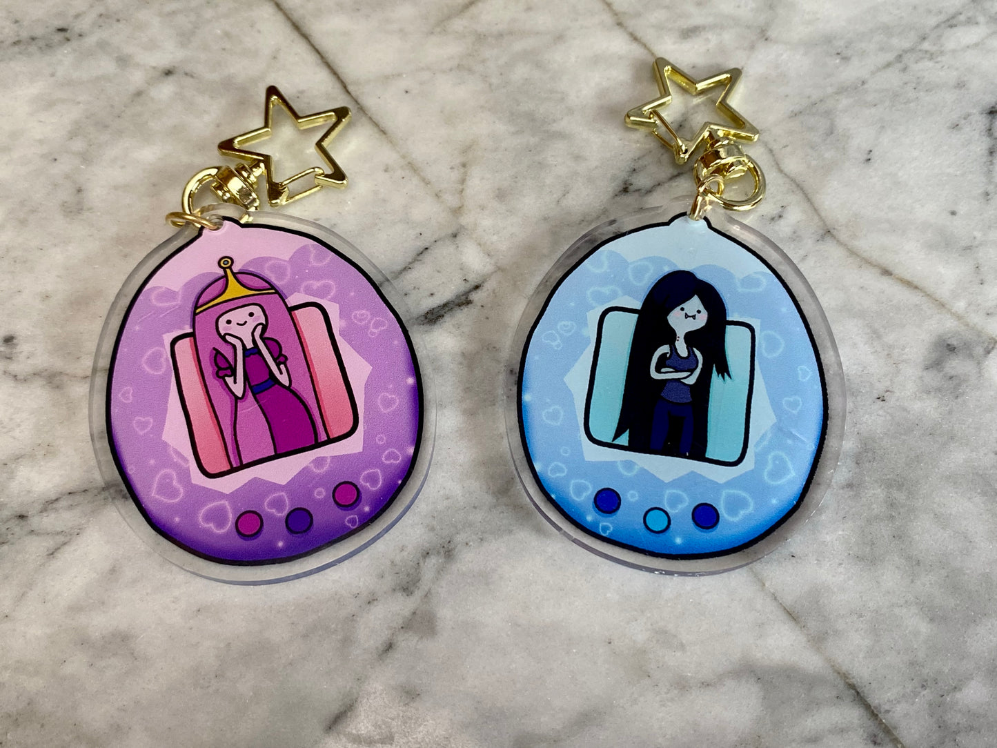 Princess Bubblegum and Marceline Acrylic Charm