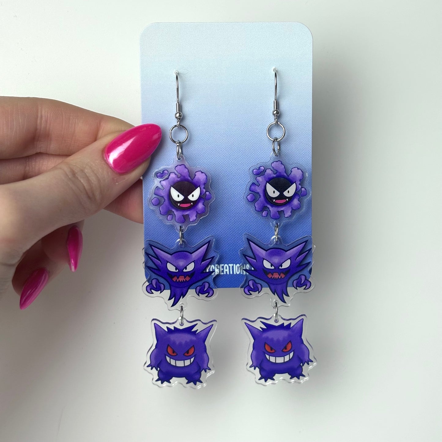 Ghost Trio Drop Earrings