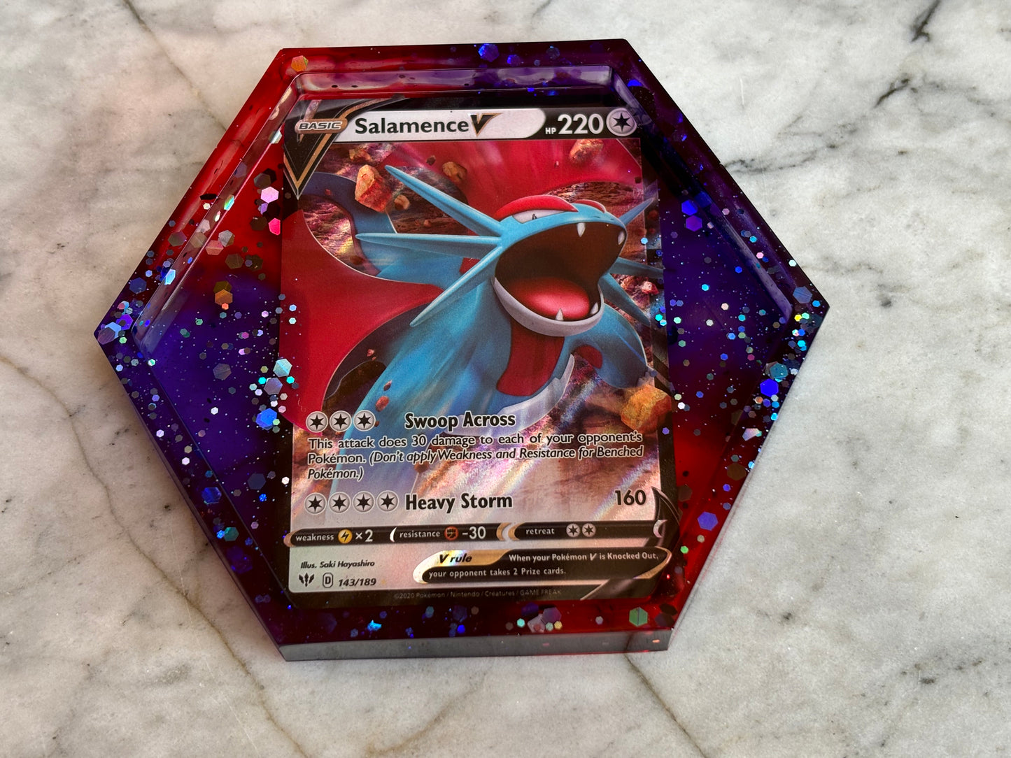 Salamence Trading Card Drinks Coaster