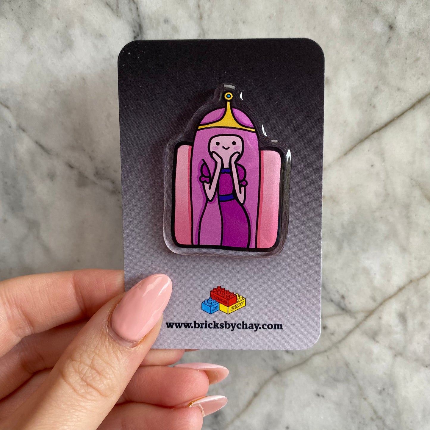 Princess Bubblegum and Marceline Acrylic Pins