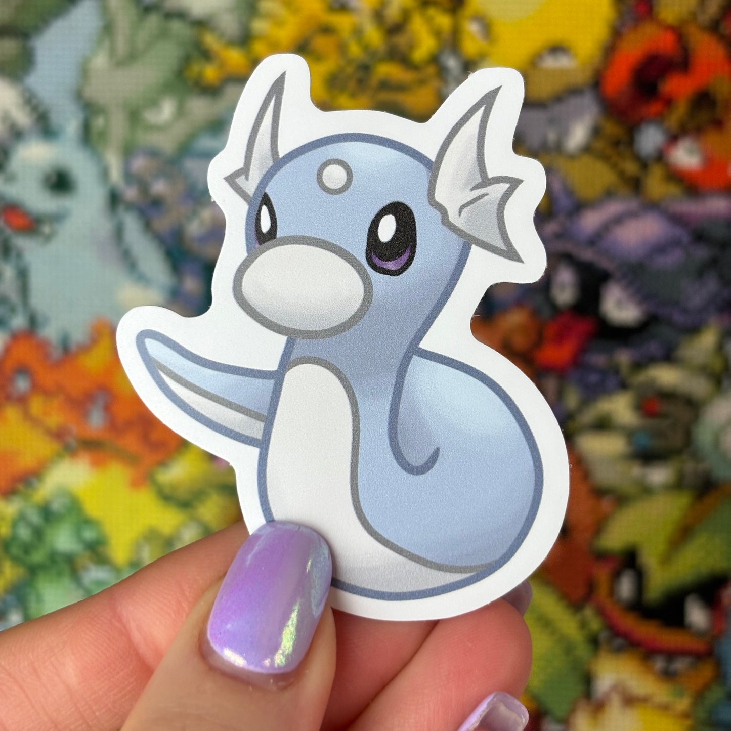 Wiggly Dragon Vinyl Sticker