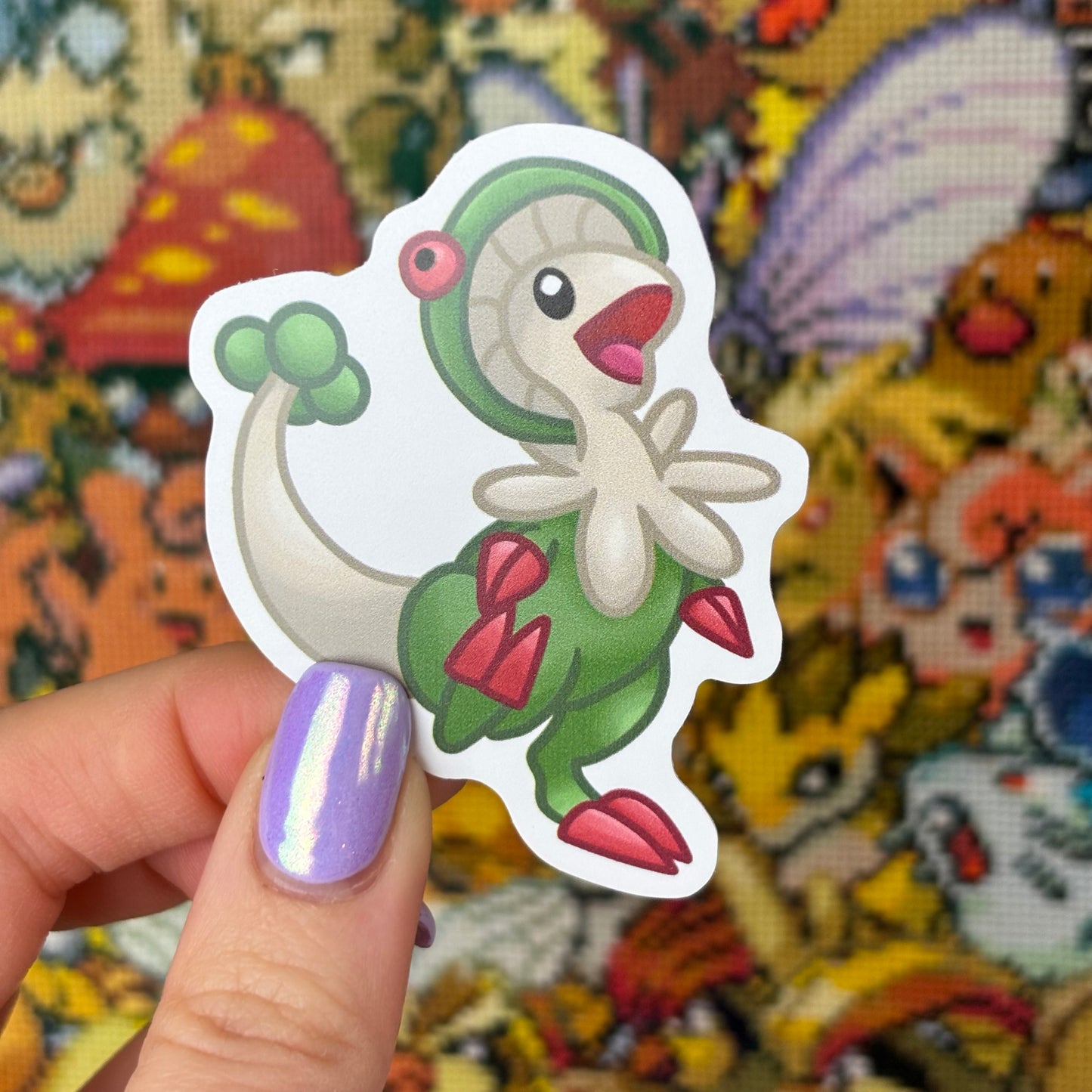 Mushroom Dino Vinyl Sticker