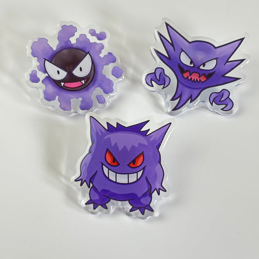 Spooky Dude Acrylic Pin