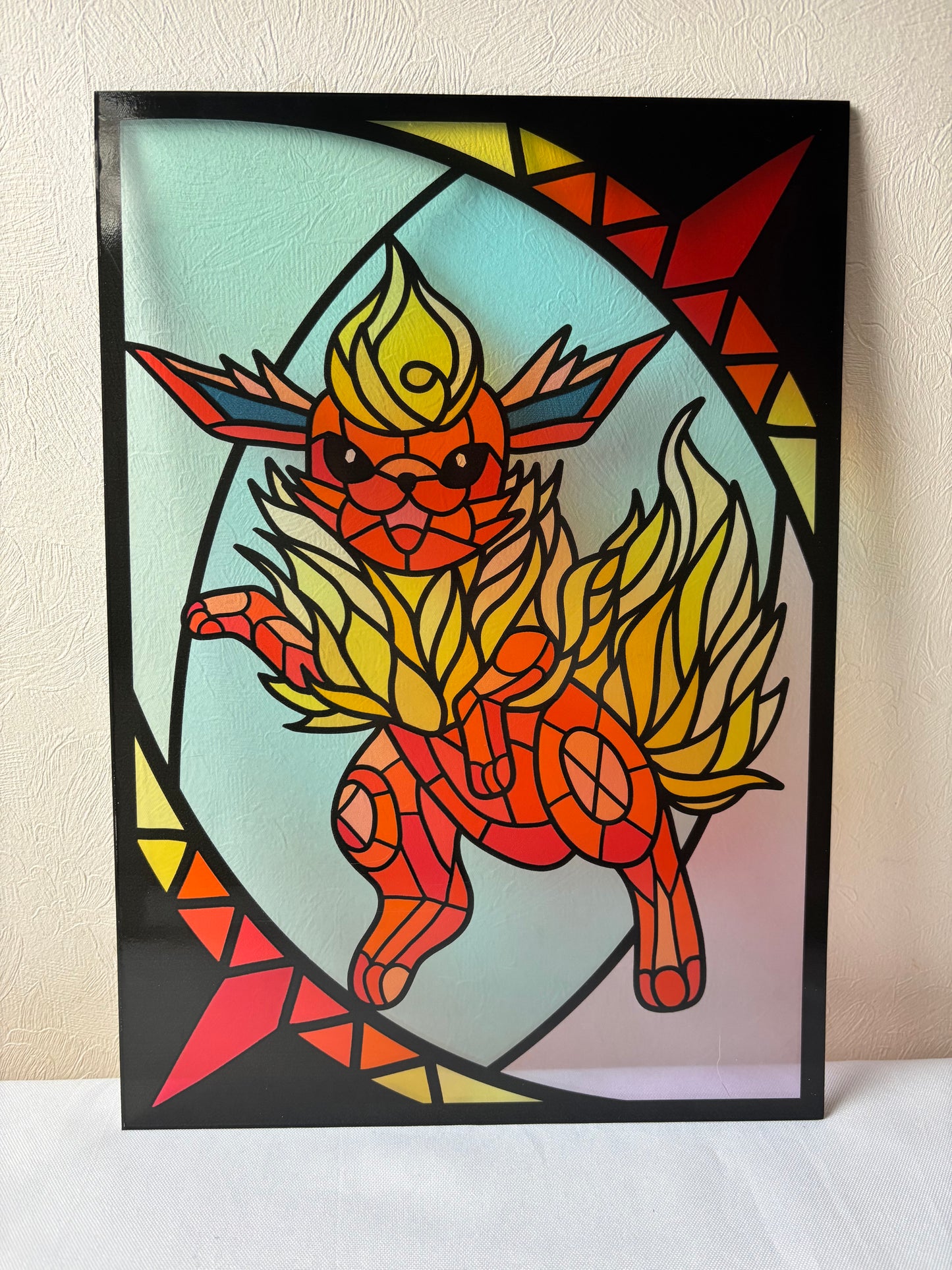 Fire Evolution Stained Glass Effect Window Film