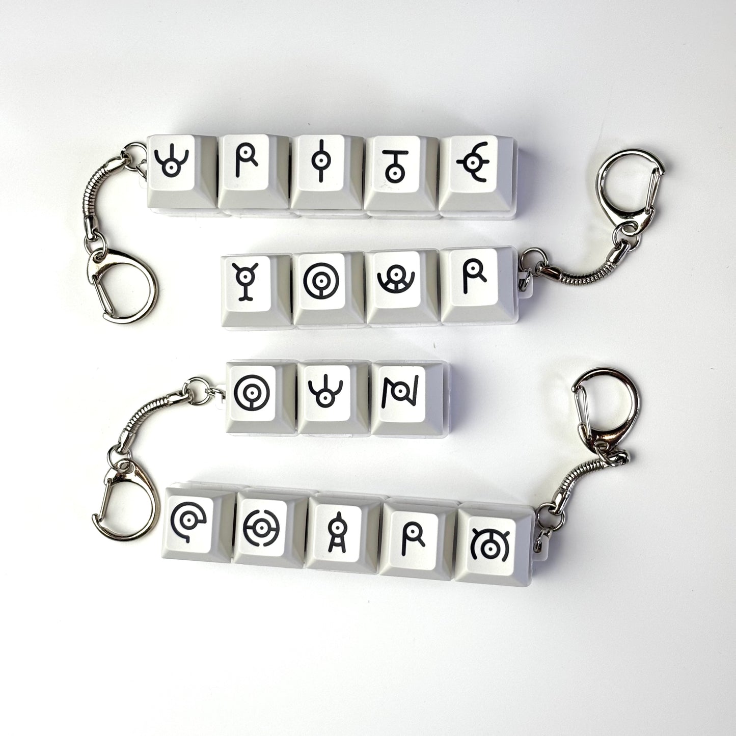 Write Your Own Keycap Charm Keychains
