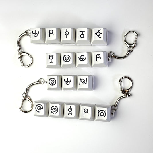 Write Your Own Keycap Charm Keychains