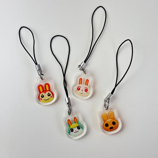 Bunny Rabbit Villager Phone Charms
