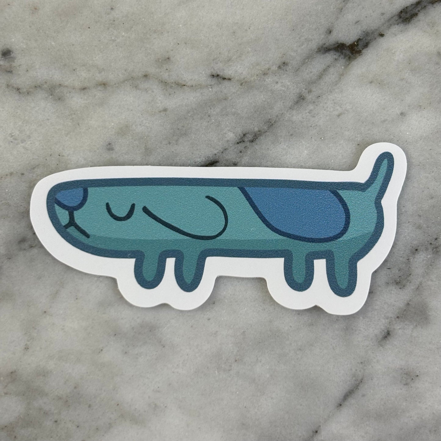 Long Dog Vinyl Sticker