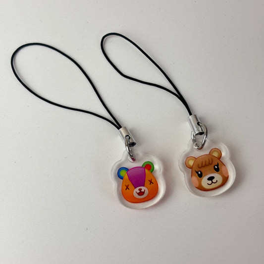 Bear Villager Phone Charms