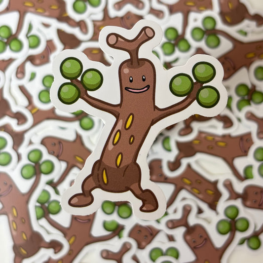 Fake Tree Vinyl Sticker