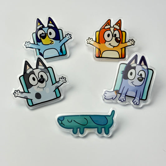 Dog Cartoon Acrylic Pins