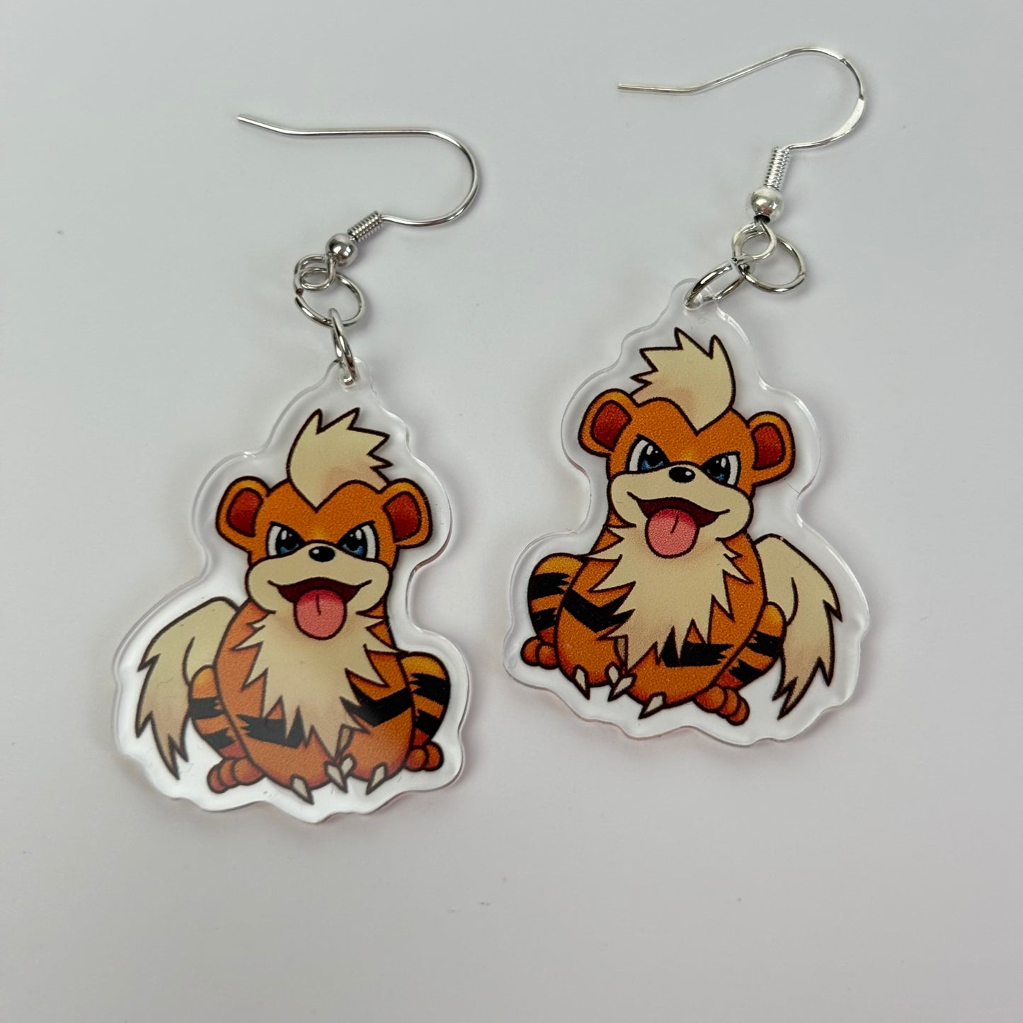 Fire Dog Drop Earrings