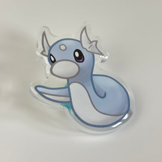 Wiggly Dragon Acrylic Pin