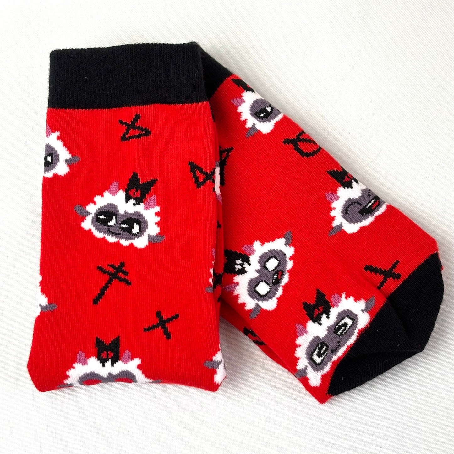 Lamb Crew Socks - One Size