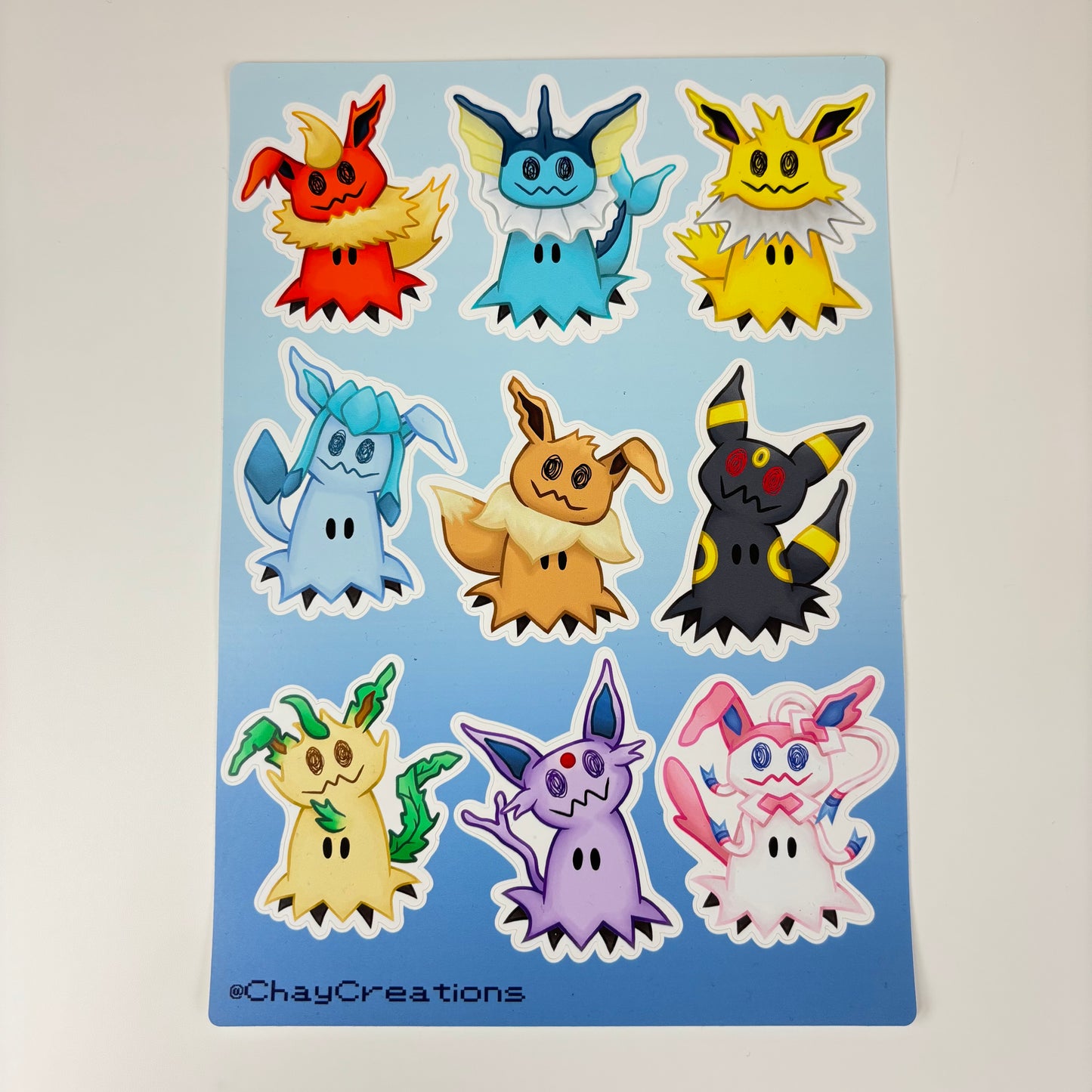 Eeveekyu Vinyl Sticker Sheet
