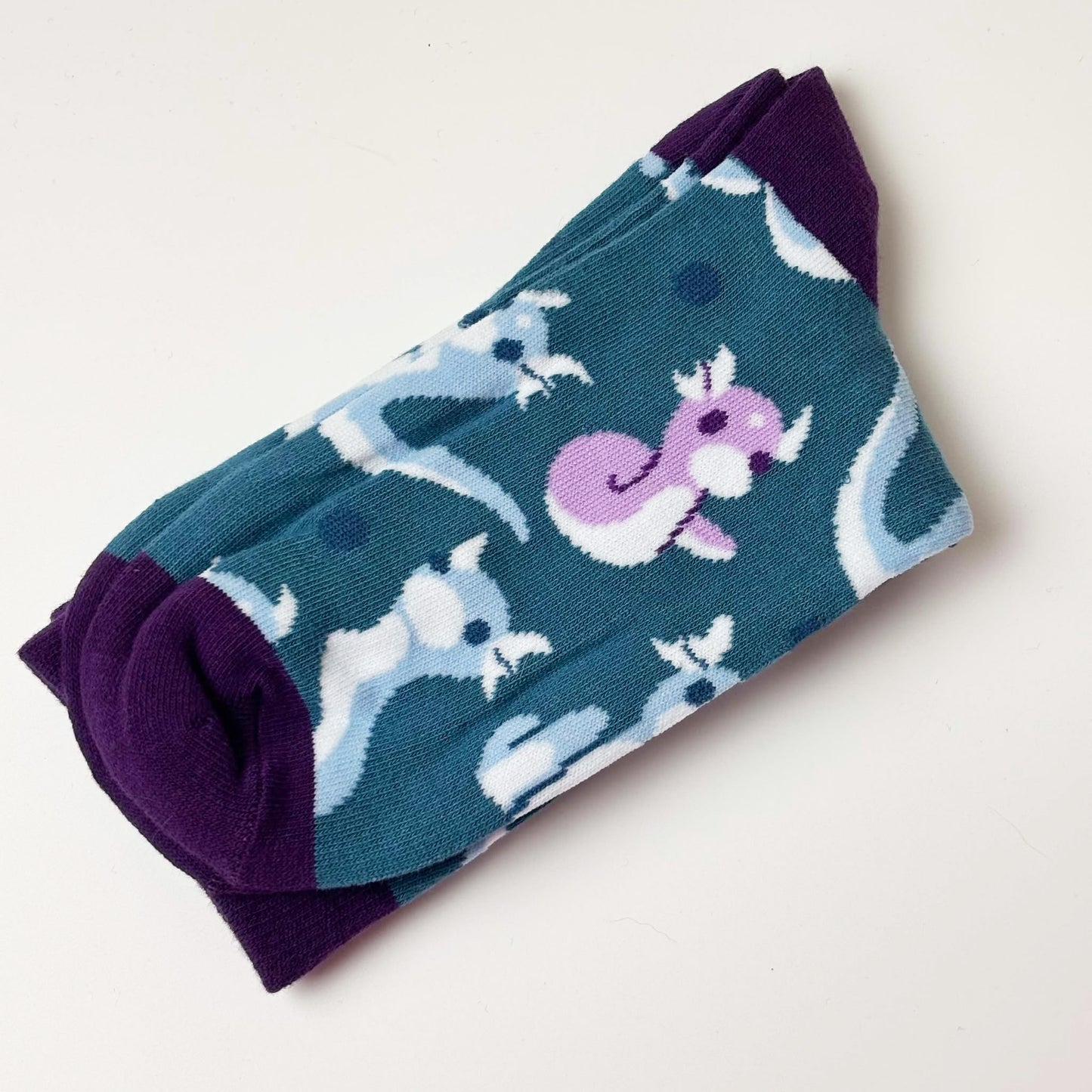 Wiggly Dragon Crew Socks
