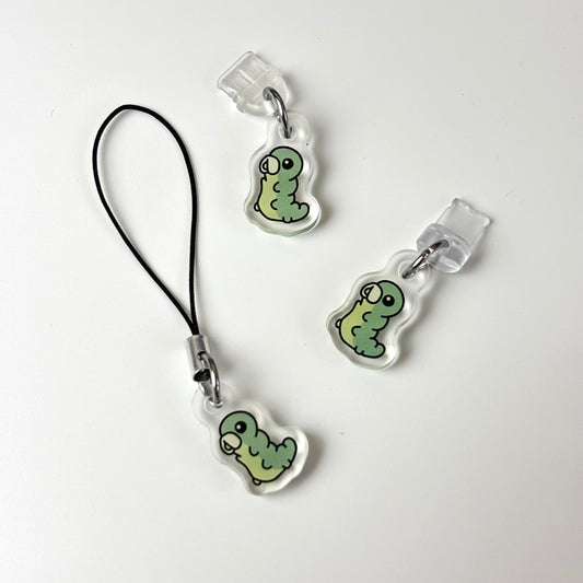Grub Acrylic Phone Charms