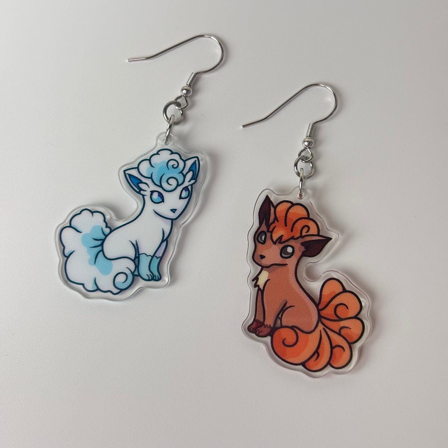 Fire and Ice Fox Earrings