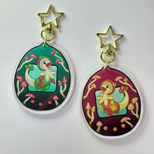 Mushroom Dino Acrylic Charm