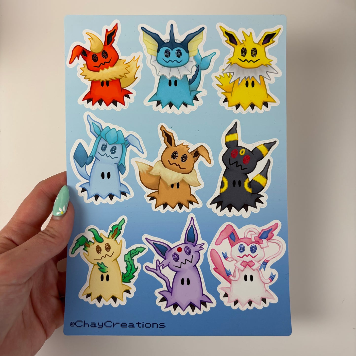 Eeveekyu Vinyl Sticker Sheet