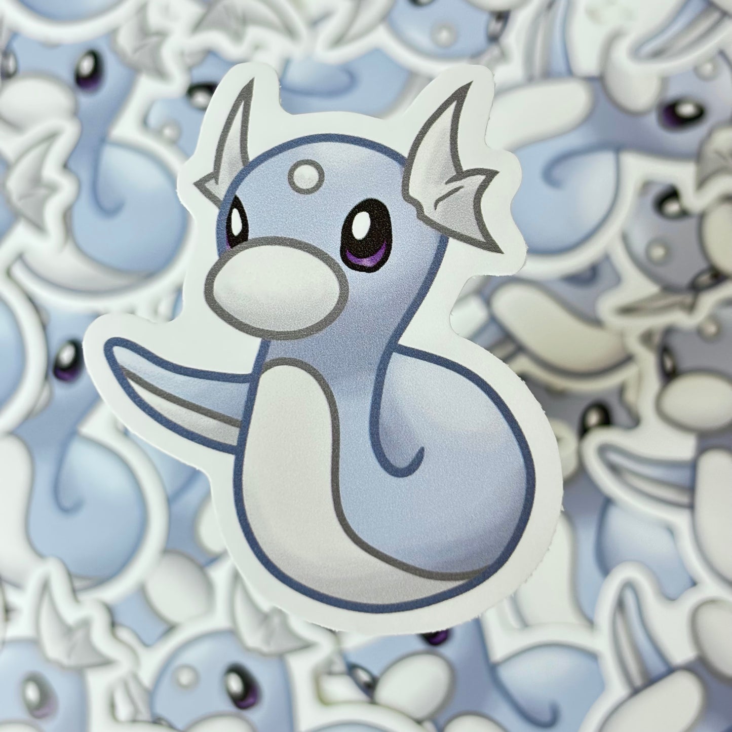 Wiggly Dragon Vinyl Sticker