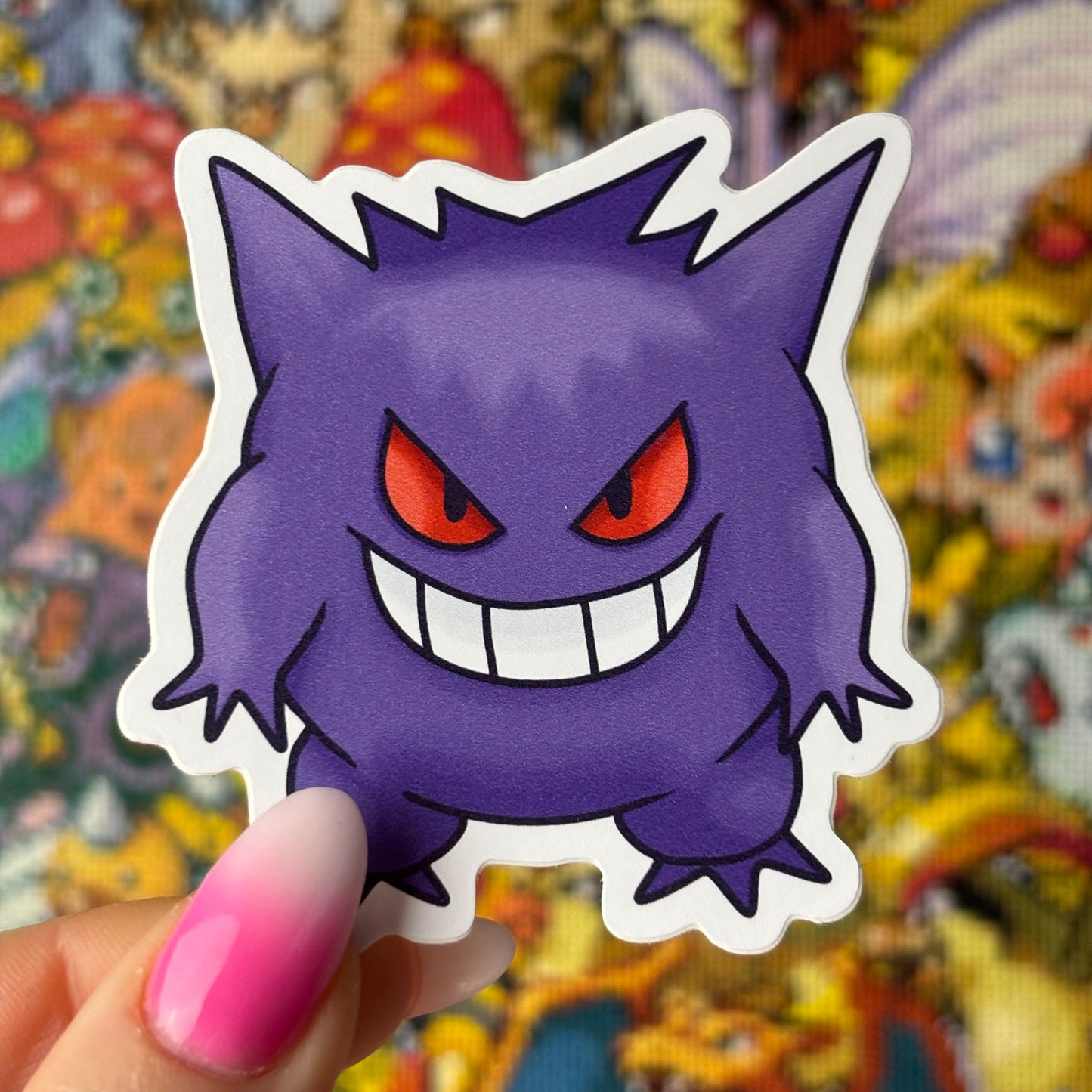 Purple Ghost Matt Vinyl Sticker