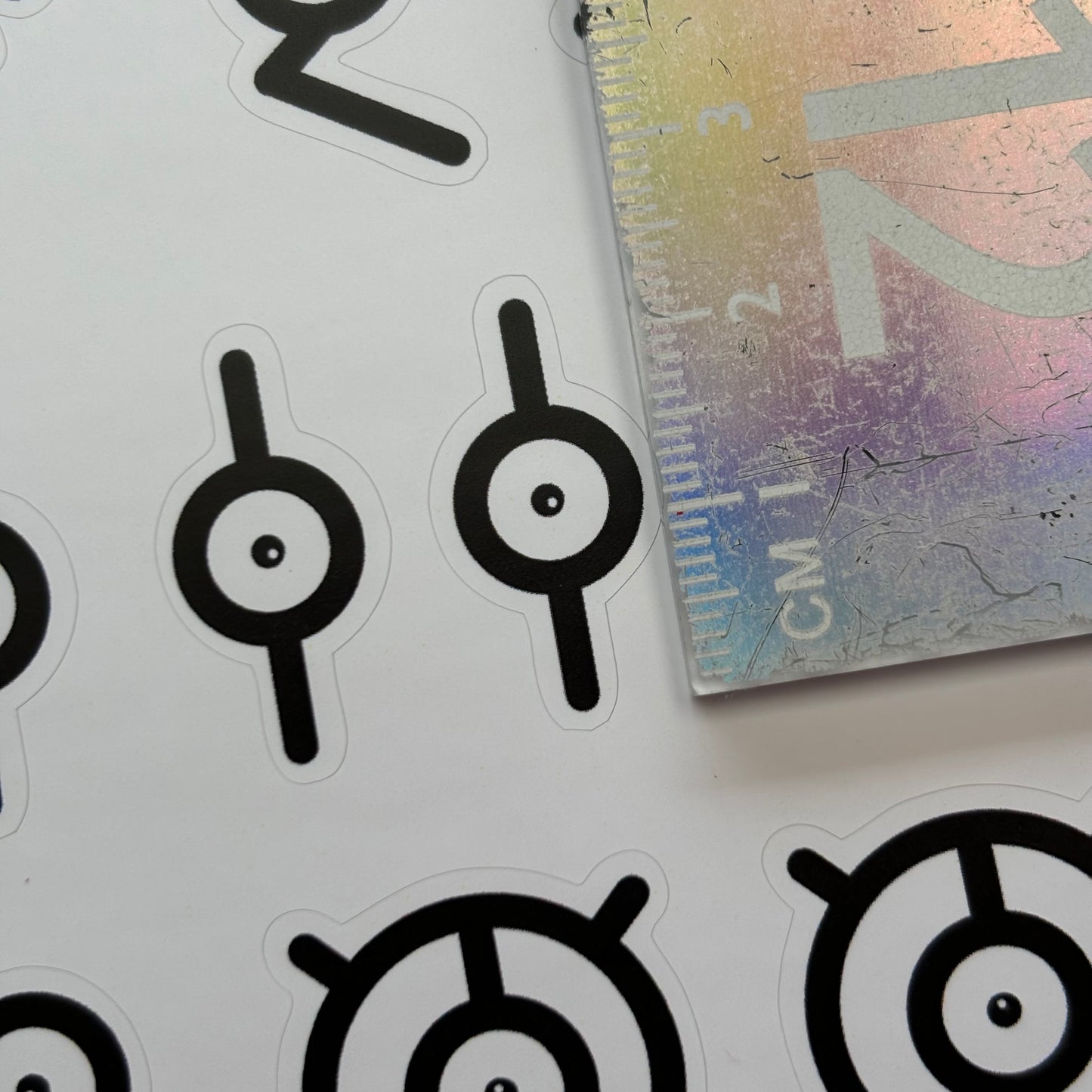 Alphabet Unown Sticker Sheet