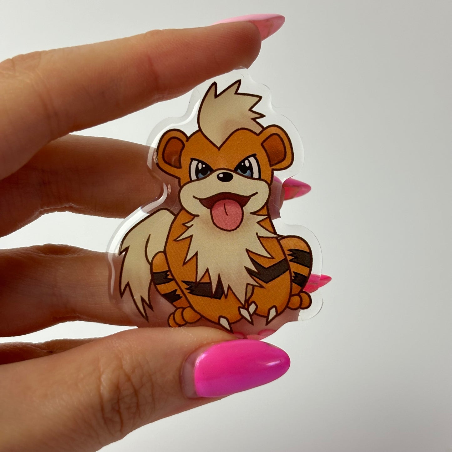 Fire Dog Acrylic Pin