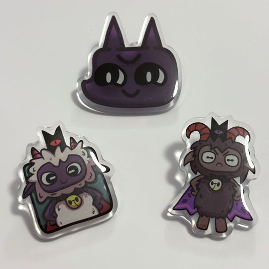 Cult of the Lamb Acrylic Pins