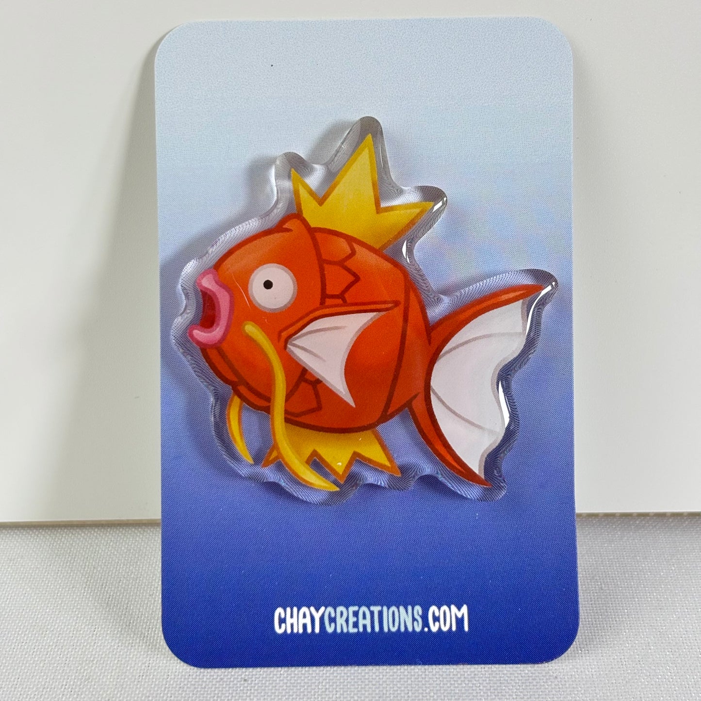 Useless Carp Acrylic Pin