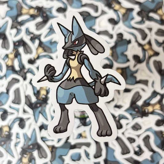 Fighting Dog Vinyl Sticker